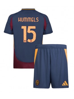 Billige AS Roma Mats Hummels #15 Tredjedraktsett Barn 2024-25 Kortermet (+ Korte bukser)